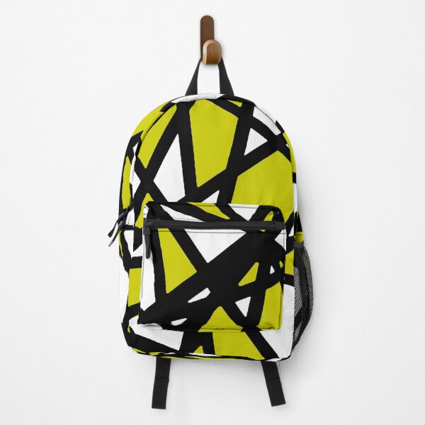 Item preview, Black Lines Dirty Yellow Accent And White Background Abstract designed and sold by taiche.