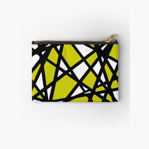 Item preview, Black Lines Dirty Yellow Accent And White Background Abstract designed and sold by taiche.