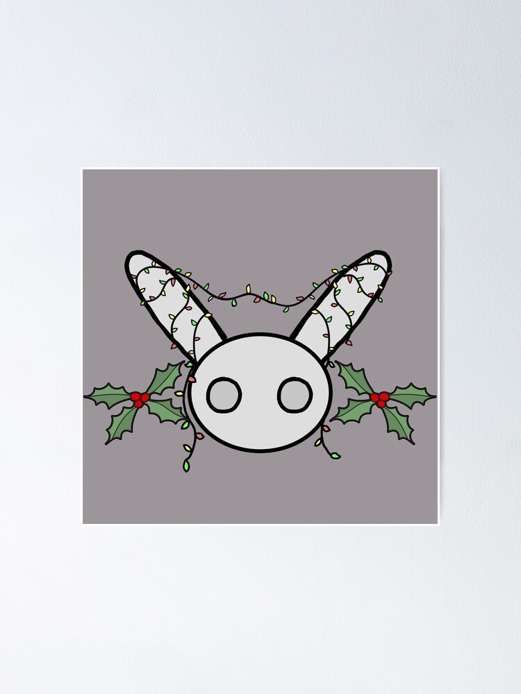 Samantha Strange Bunny Christmas Poster By Samstrangeyt Redbubble - strange bg roblox