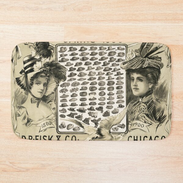 Item preview, Vintage Hat Advertisement. Spring 1900, D.B. Fisk & Co. designed and sold by Gin  Neko.
