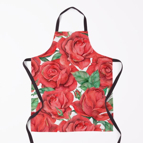 Item preview, Blooming Red Rose Seamless Pattern designed and sold by JoyforU.