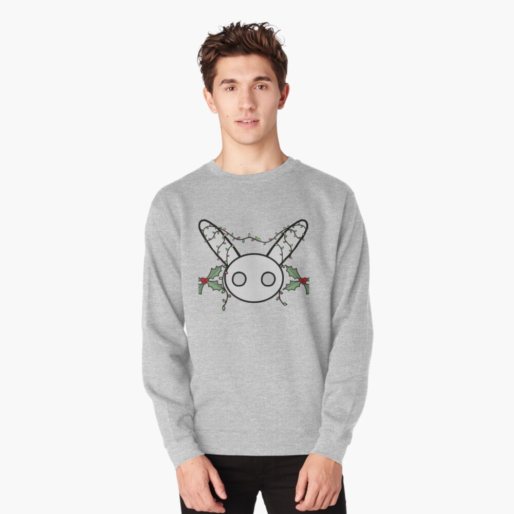 Samantha Strange Bunny Christmas Pullover Sweatshirt By Samstrangeyt Redbubble - strange bg roblox