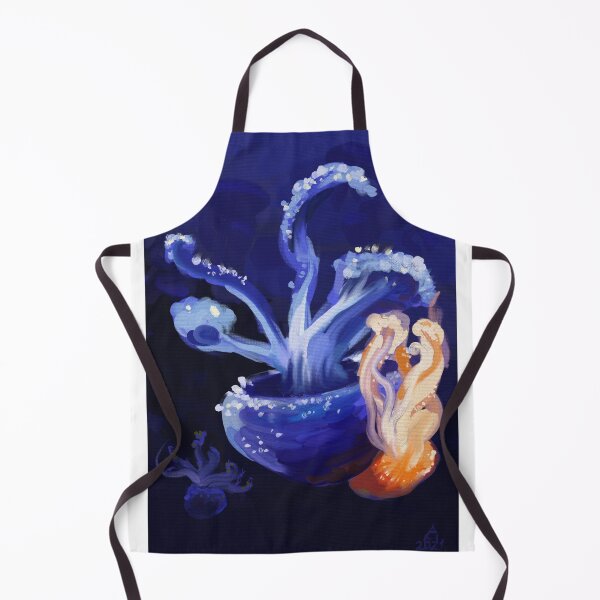 Item preview, Jellyfish Merging Oil Painting designed and sold by anatovas.