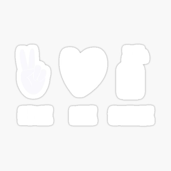 Aperçu de l'œuvre T-shirt Peace Love Sanitize Distanciation créée et vendue par KimbempeCB.