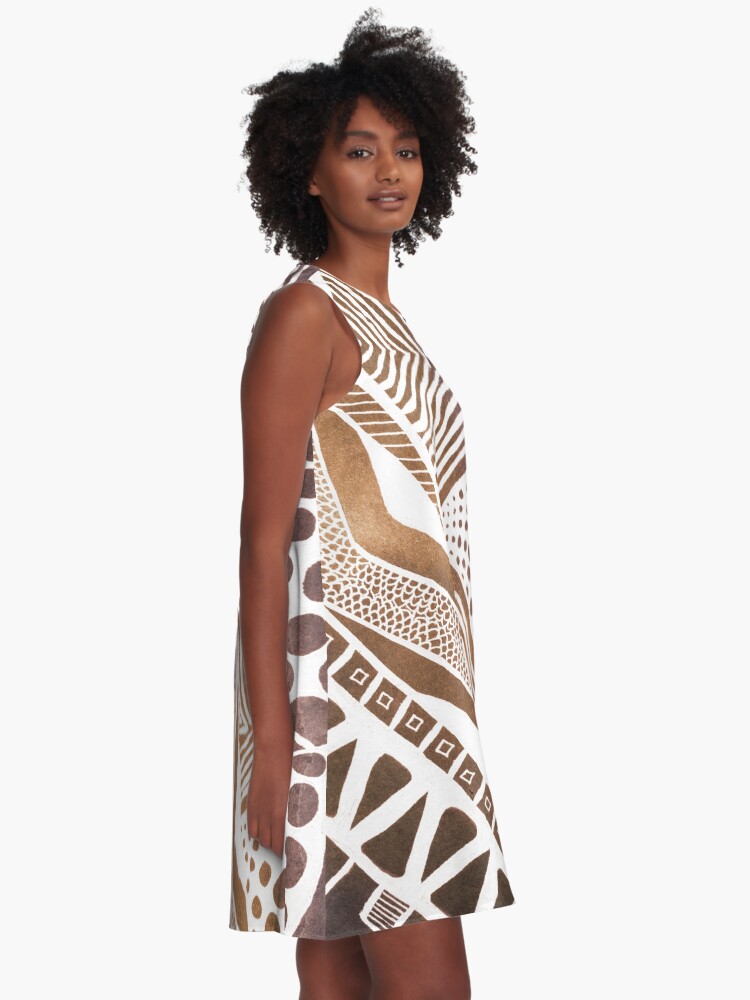 Alternate view of Rustic Tribal A-Line Dress