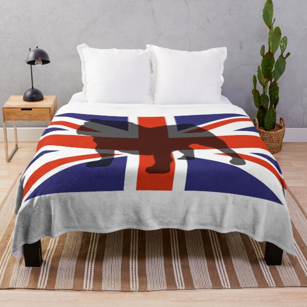 Item preview, Bulldog Silhouette On British Flag designed and sold by retrographics.