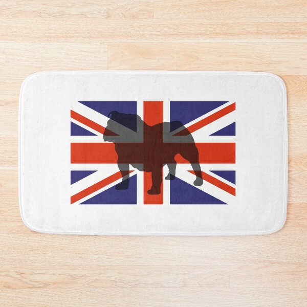 Item preview, Bulldog Silhouette On British Flag designed and sold by retrographics.