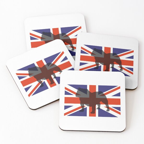 Item preview, Bulldog Silhouette On British Flag designed and sold by retrographics.