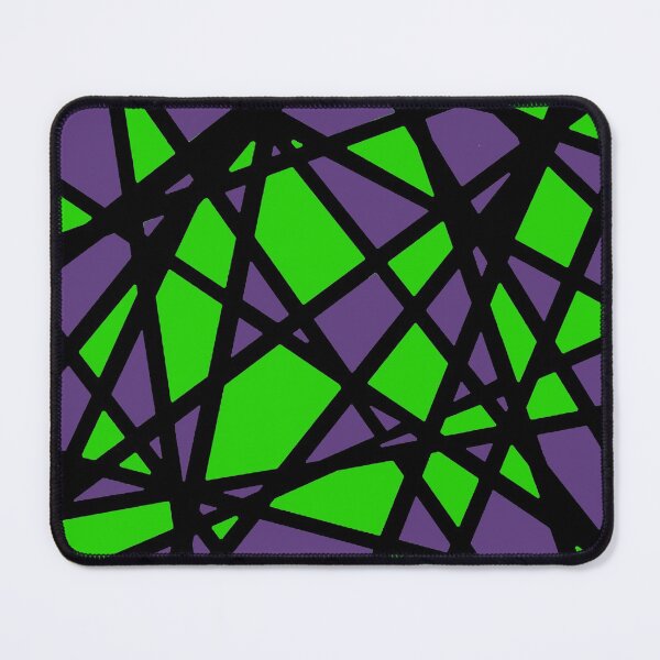 Item preview, Black Lines Create Irregular Shapes Green Accent Abstract designed and sold by taiche.