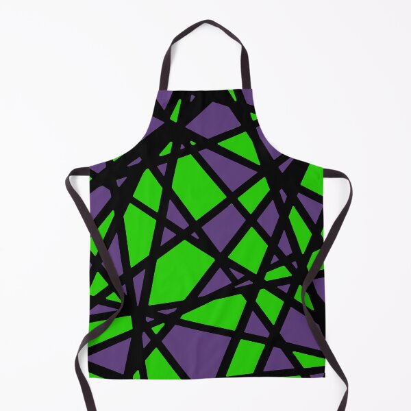 Item preview, Black Lines Create Irregular Shapes Green Accent Abstract designed and sold by taiche.