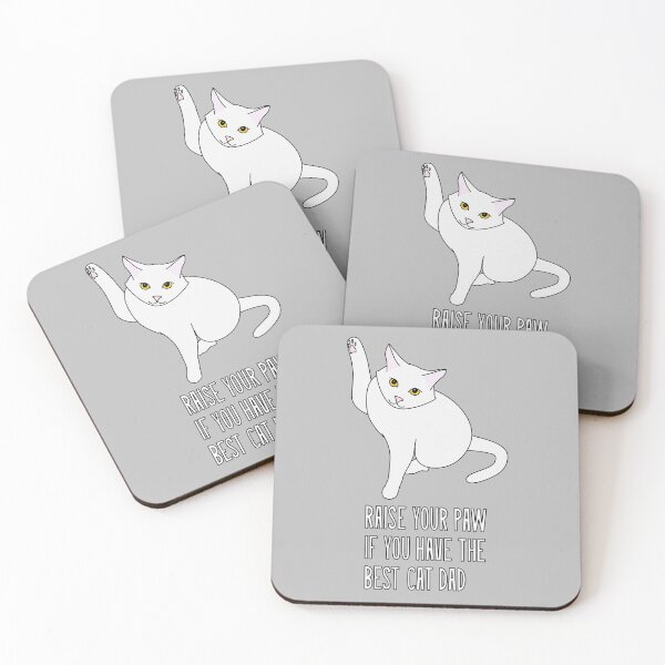 Item preview, Dad of White Cat designed and sold by Psuchemay.
