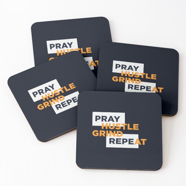 Item preview, Pray Hustle Grind Repeat  designed and sold by aspireelevate.