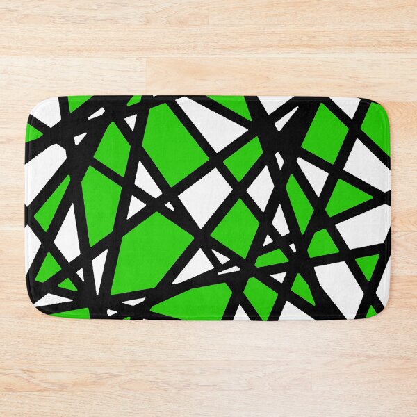 Item preview, Black Lines Green Accent And White Background Abstract designed and sold by taiche.