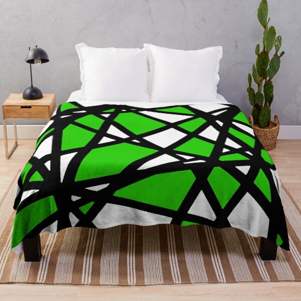 Item preview, Black Lines Green Accent And White Background Abstract designed and sold by taiche.