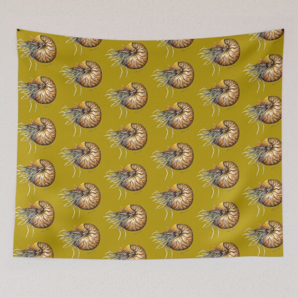 Item preview, Nautilus (mustard) designed and sold by artofealain.