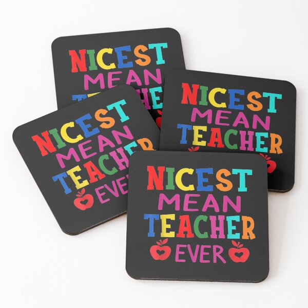 Item preview, Nicest Mean Teacher Ever Shirt Teacher Student Gift T-Shirt designed and sold by Dieter-Marshall.