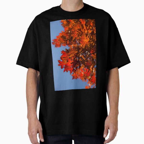 Item preview, Radiant Reds - Oak Leaves and Brilliant Blue Sky designed and sold by Georgia Mizuleva.