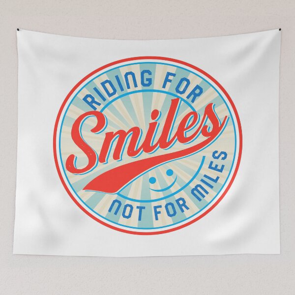 Item preview, Rding For Smiles Not For Miles Cycling Graphic Quotes designed and sold by introversation.