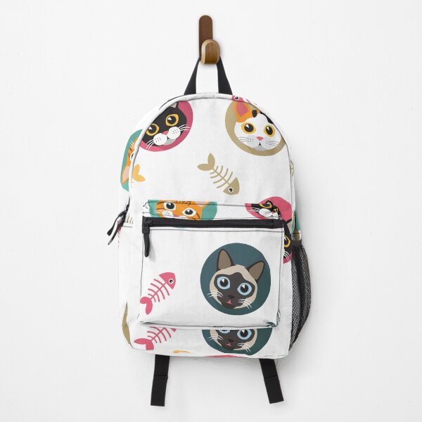 Item preview, Cat And Fishbone Pattern designed and sold by Huynhdesign.