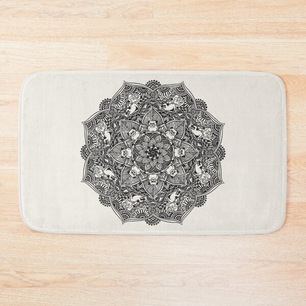 Item preview, Mandala inhale exhale pug designed and sold by Huebucket.