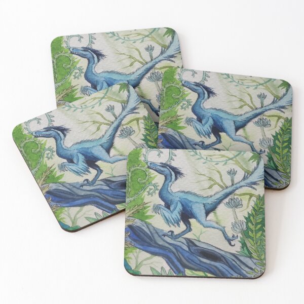 Item preview, Fuzzy Blue Velociraptor designed and sold by JurassicParkans.