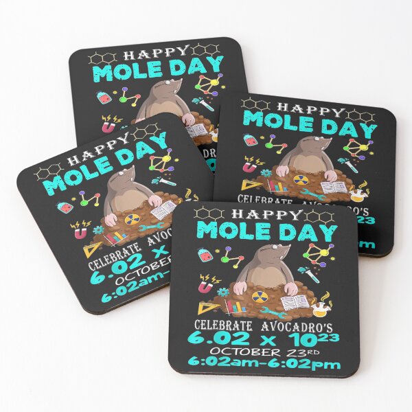 Item preview, Happy Mole Day October 23rd Funny Chemistry Science T-Shirt designed and sold by Dieter-Marshall.