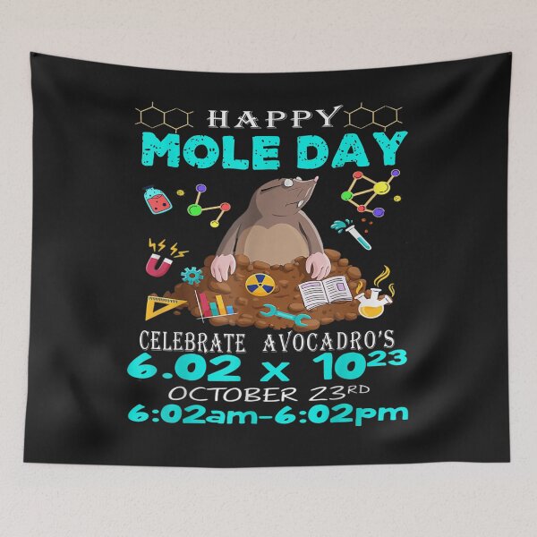 Item preview, Happy Mole Day October 23rd Funny Chemistry Science T-Shirt designed and sold by Dieter-Marshall.