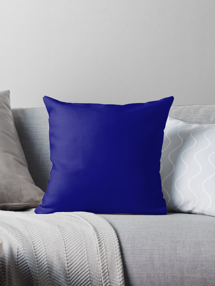 Solid Navy Blue Throw Pillows