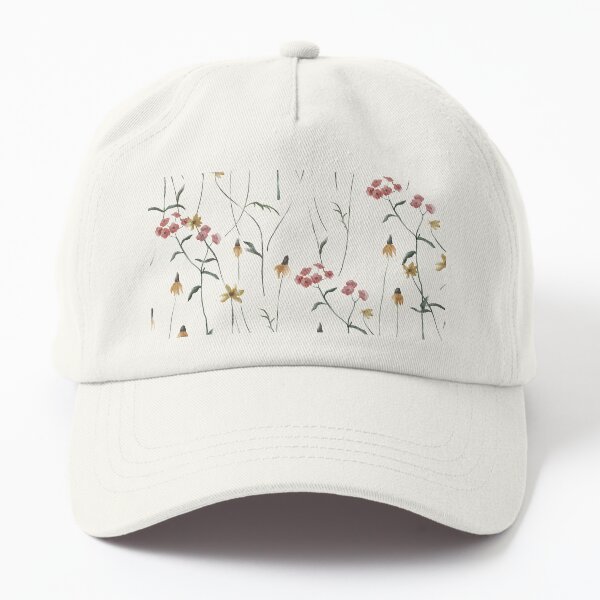 Antique Watercolor Flowers Dad Hat