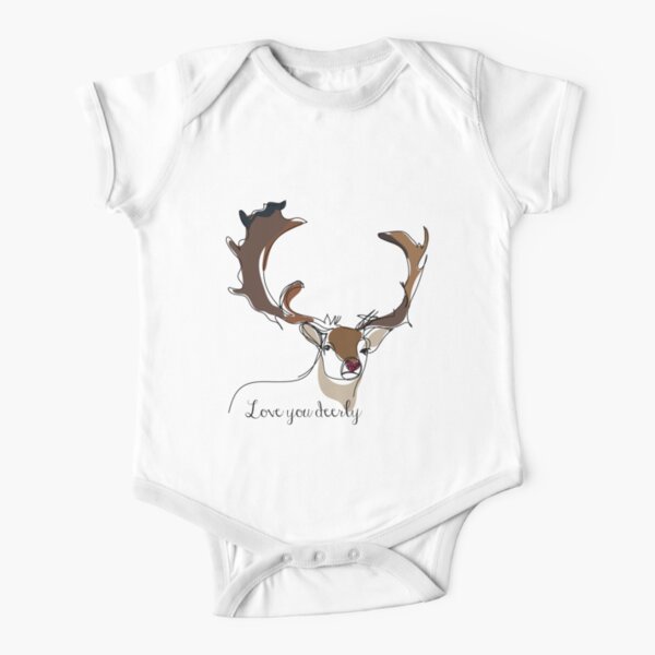 Deerly Short Sleeve Baby One-Piece