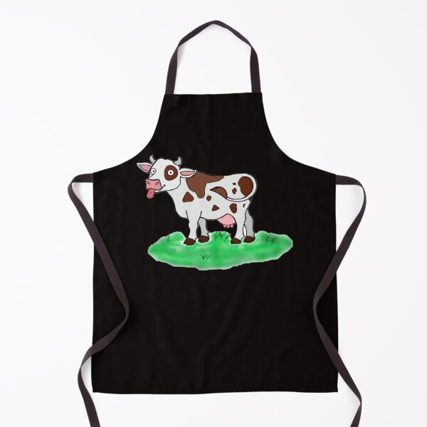 Item preview, Cute Happy Brown Spotted Cow - Bibble Babble Farm Animals designed and sold by MANDY-DSN.