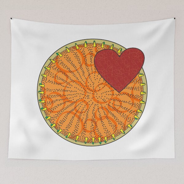 Item preview, Diatom - Stephanodiscus (orange) designed and sold by DiatomsATTACK.