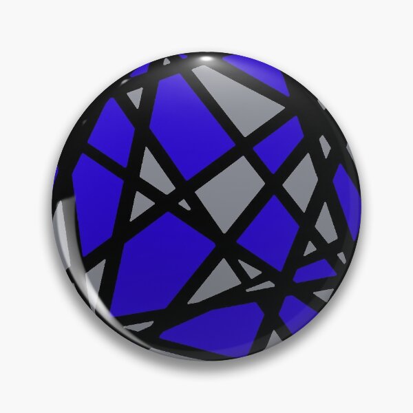 Item preview, Black Lines Create Irregular Shapes Blue Accent Abstract designed and sold by taiche.