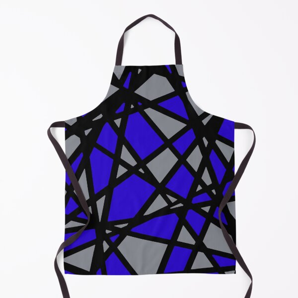 Item preview, Black Lines Create Irregular Shapes Blue Accent Abstract designed and sold by taiche.
