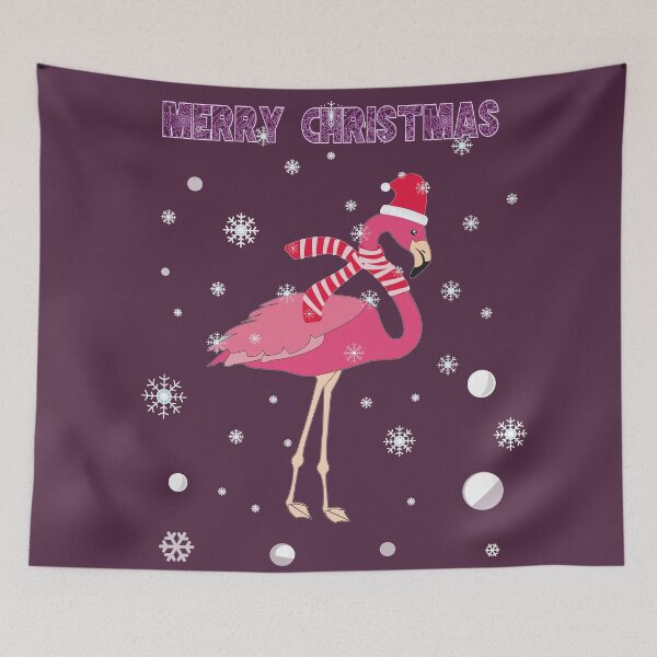 Item preview, Merry Christmas flamingo designed and sold by Astralia.