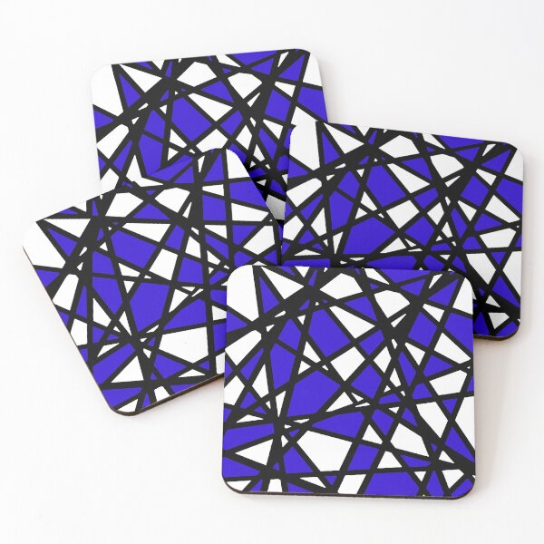Item preview, Black Lines Blue Accent And White Background Abstract designed and sold by taiche.