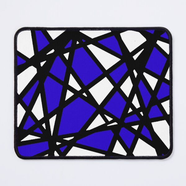 Item preview, Black Lines Blue Accent And White Background Abstract designed and sold by taiche.