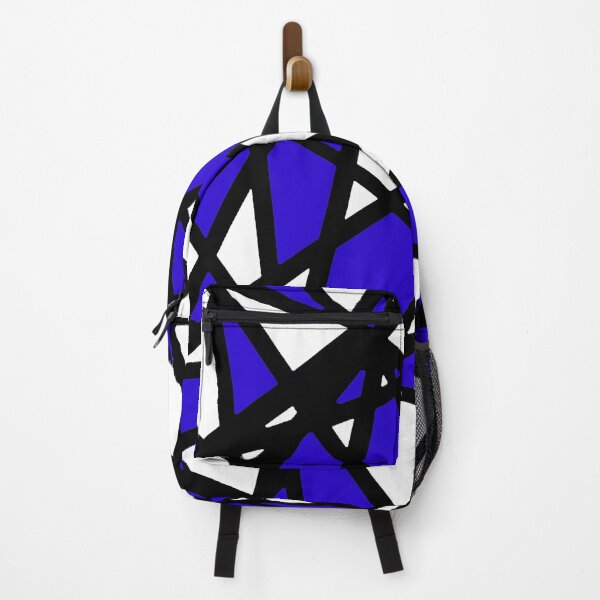 Item preview, Black Lines Blue Accent And White Background Abstract designed and sold by taiche.