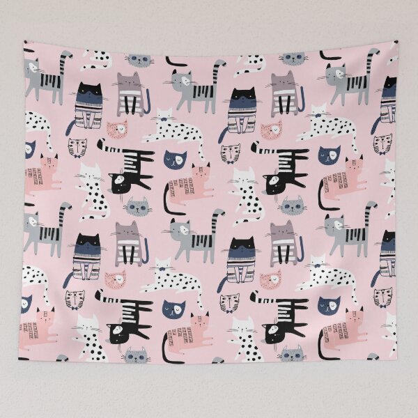 Item preview, Cat Pastel Pattern designed and sold by Huynhdesign.