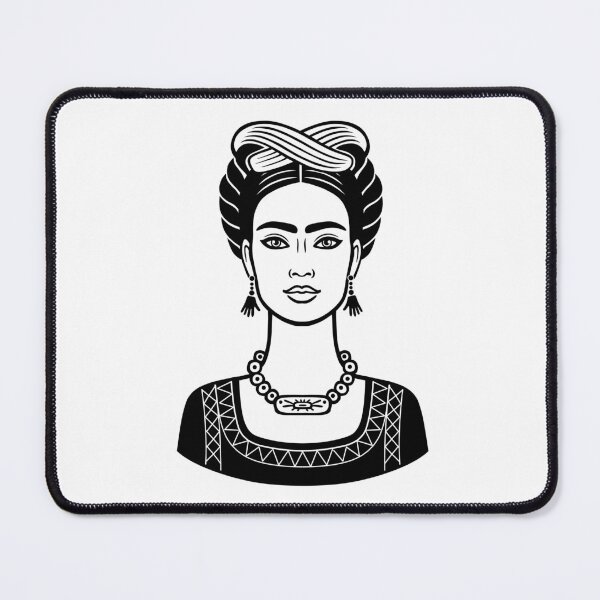 Item preview, Animation portrait of the young beautiful mexican woman with a traditional hairstyle. designed and sold by YanaZvereva.