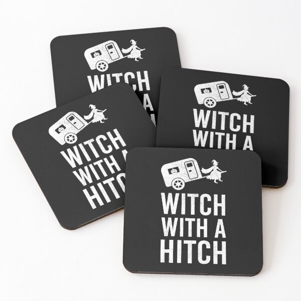 Item preview, Witch with a Hitch Halloween Travel Trailer Camper Camping designed and sold by EstelleStar.