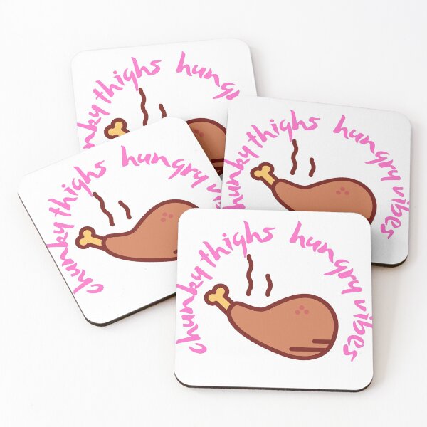 Item preview, chunky thighs hungry vibes designed and sold by Pugnaciousprint.