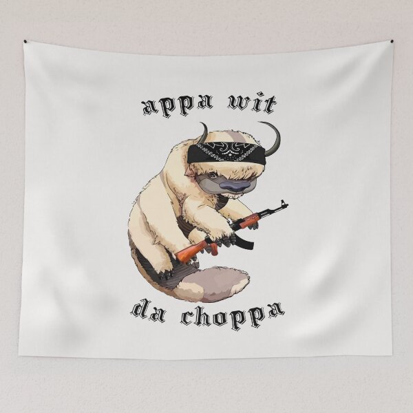 Item preview, Appa With A Choppa Tapestry designed and sold by karangjaheArt.