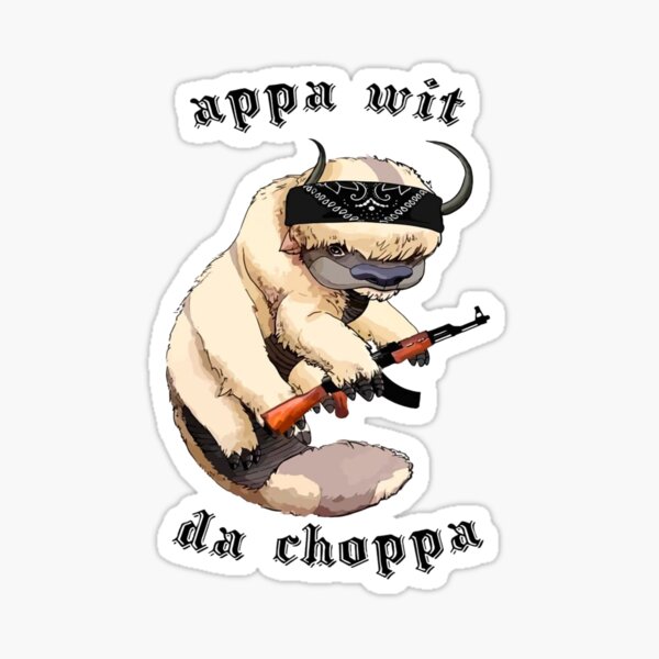 Vista previa del artículo con la obra «Tapiz de Appa con Choppa», diseñado y vendido por karangjaheArt.