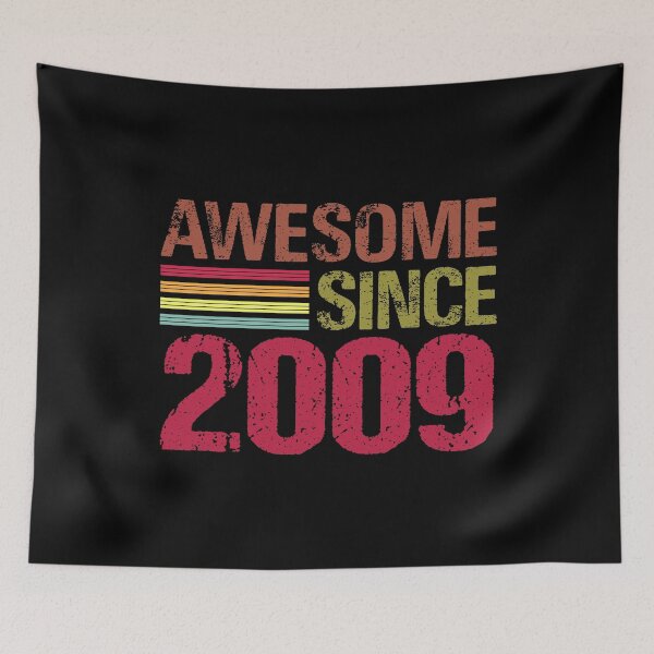 Item preview, Awesome Since 2009 Retro Vintage 12nd Birthday Gift designed and sold by designbychow.