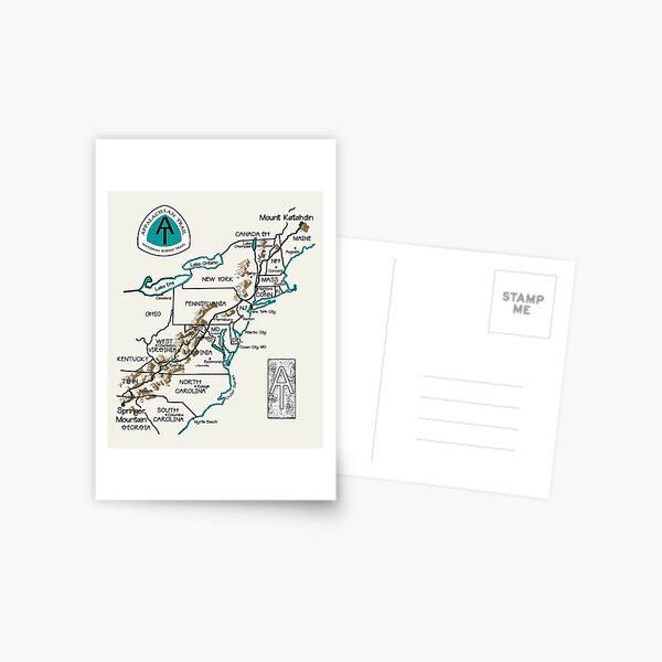 Item preview, Appalachian Trail Map designed and sold by Auntbee63.