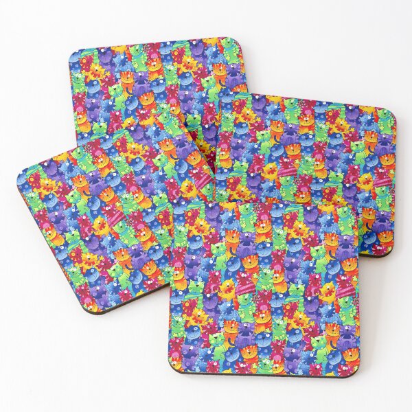 Item preview, Funny Colorful Cat Pattern designed and sold by Huynhdesign.