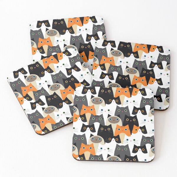Item preview, Multicolor Cat Pattern designed and sold by Huynhdesign.