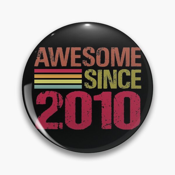 Item preview, Awesome Since 2010 Retro Vintage 11st Birthday Gift designed and sold by designbychow.