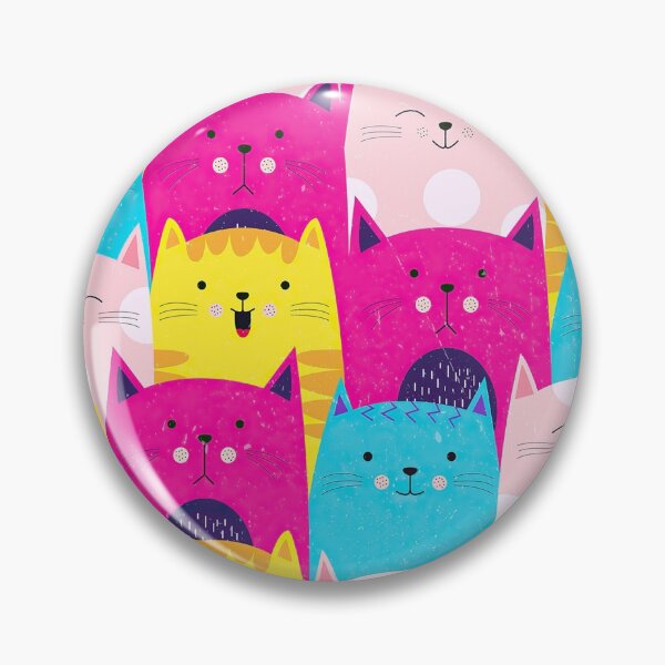 Item preview, Multicolor Funny Cat Pattern designed and sold by Huynhdesign.